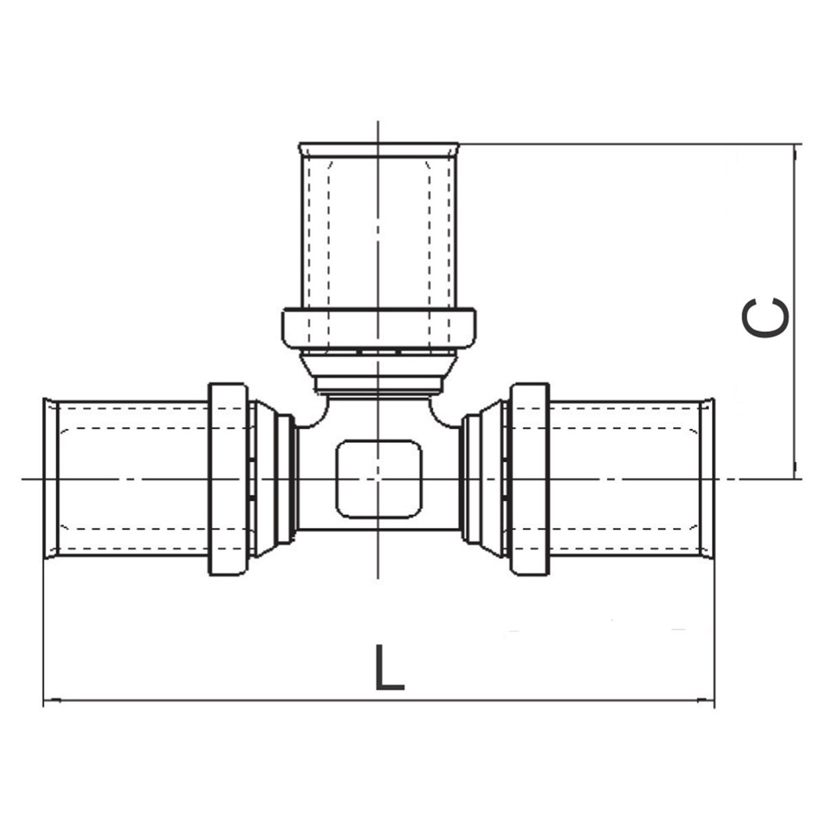 LK PressPex T-koppling