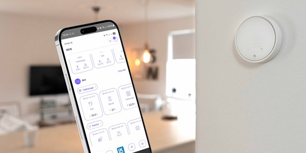 Styr gulvvarmen med MyLK.appen på kjøkkenet